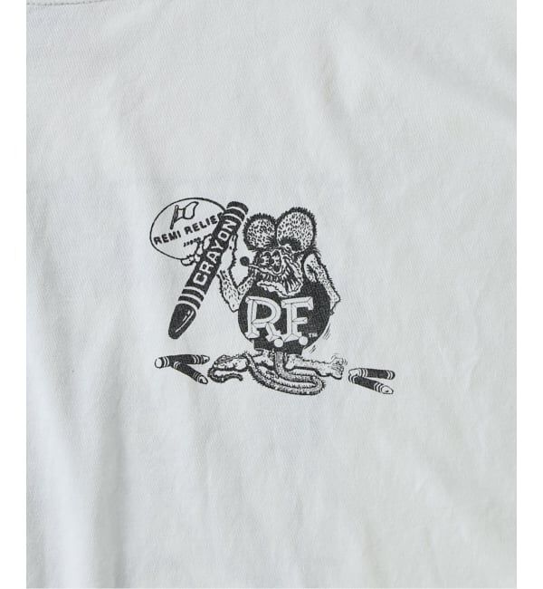 JOURNAL STANDARD relume「REMI RELIEF 別注 &rdquo;RAT FINK&rdquo; ヴィンテージ加工 ワイドTシャツ」|Tシャツ・カットソー|