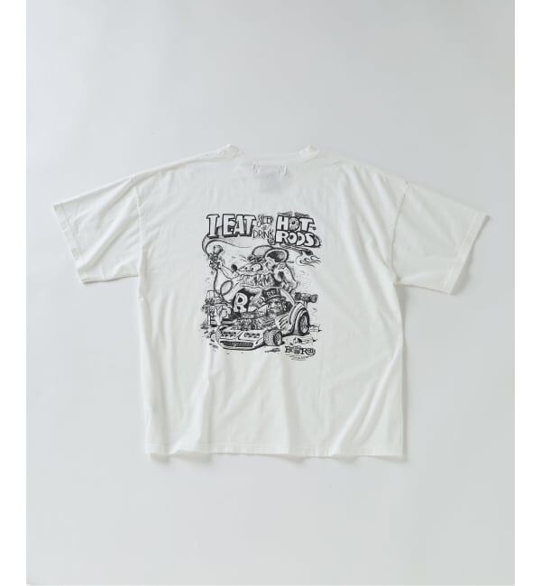 JOURNAL STANDARD relume「REMI RELIEF 別注 &rdquo;RAT FINK&rdquo; ヴィンテージ加工 ワイドTシャツ」|Tシャツ・カットソー|