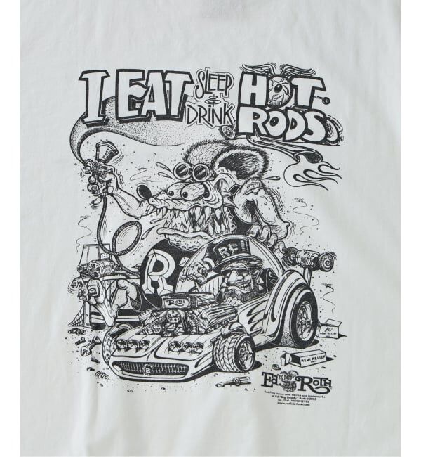 JOURNAL STANDARD relume「REMI RELIEF 別注 &rdquo;RAT FINK&rdquo; ヴィンテージ加工 ワイドTシャツ」|Tシャツ・カットソー|