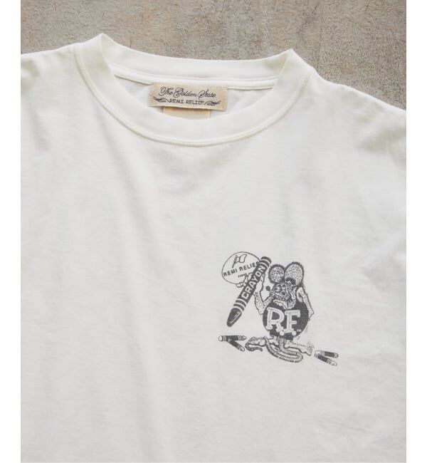 JOURNAL STANDARD relume「REMI RELIEF 別注 &rdquo;RAT FINK&rdquo; ヴィンテージ加工 ワイドTシャツ」|Tシャツ・カットソー|