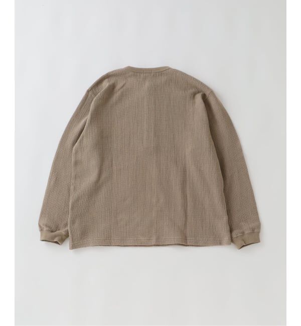 J.S.Homestead「J.S.Homestead / レノ メッシュ ファブリック ヘンリー ネック ロンT」|Tシャツ・カットソー|