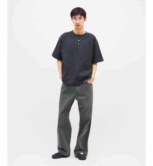 JOURNAL STANDARD「スラブ ヘンリー ネック 半袖 Tシャツ」|Tシャツ・カットソー|