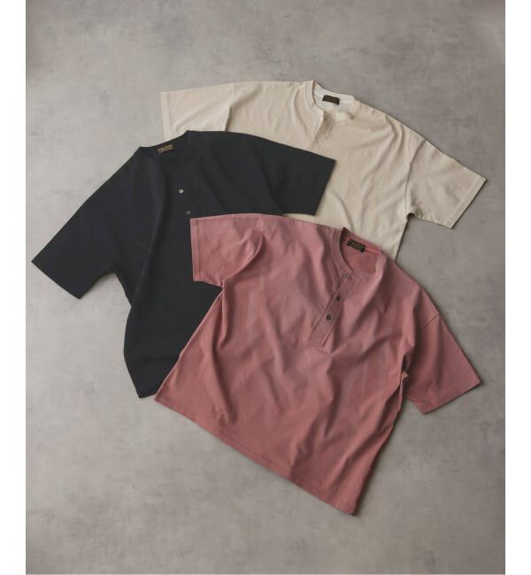 J.S.Homestead「J.S.Homestead / フェード ヘンリー ネック Tシャツ」|Tシャツ・カットソー|