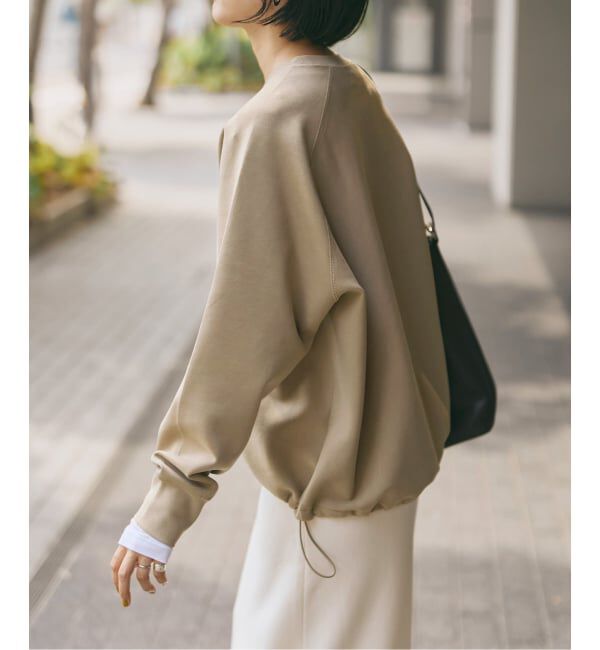 Spick and Span「ダンボールヘムギャザープルオーバー」|Tシャツ・カットソー|