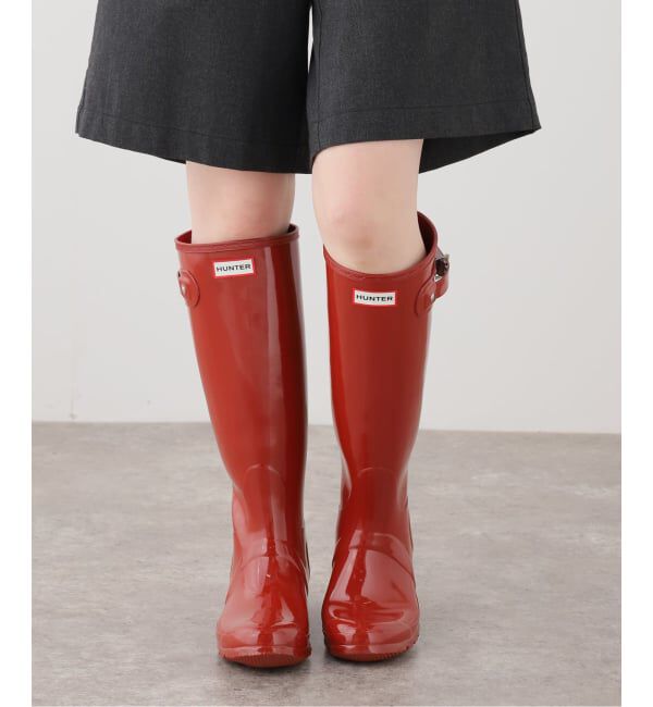 U by SPICK&SPAN「HUNTER / ハンター ORIGINAL TALL GLOSS BOOT」|ロングブーツ|