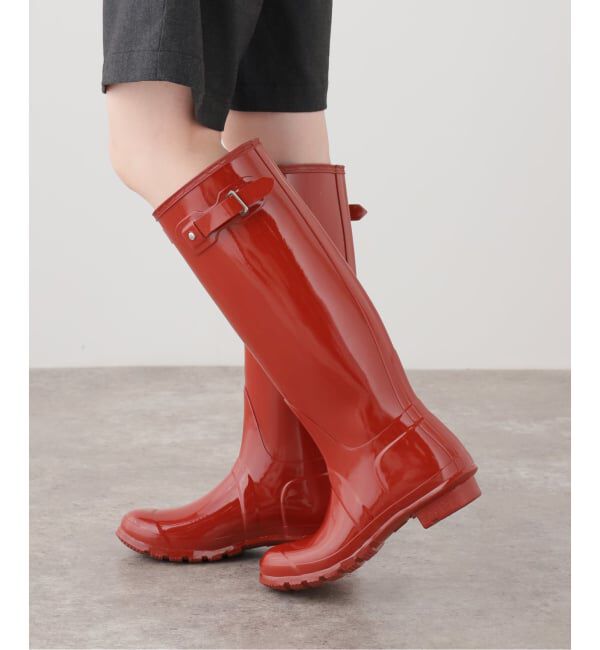 U by SPICK&SPAN「HUNTER / ハンター ORIGINAL TALL GLOSS BOOT」|ロングブーツ|