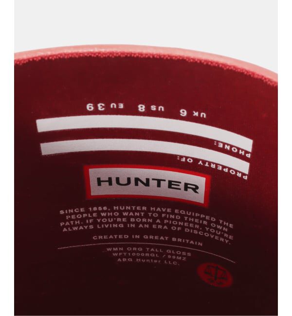 U by SPICK&SPAN「HUNTER / ハンター ORIGINAL TALL GLOSS BOOT」|ロングブーツ|
