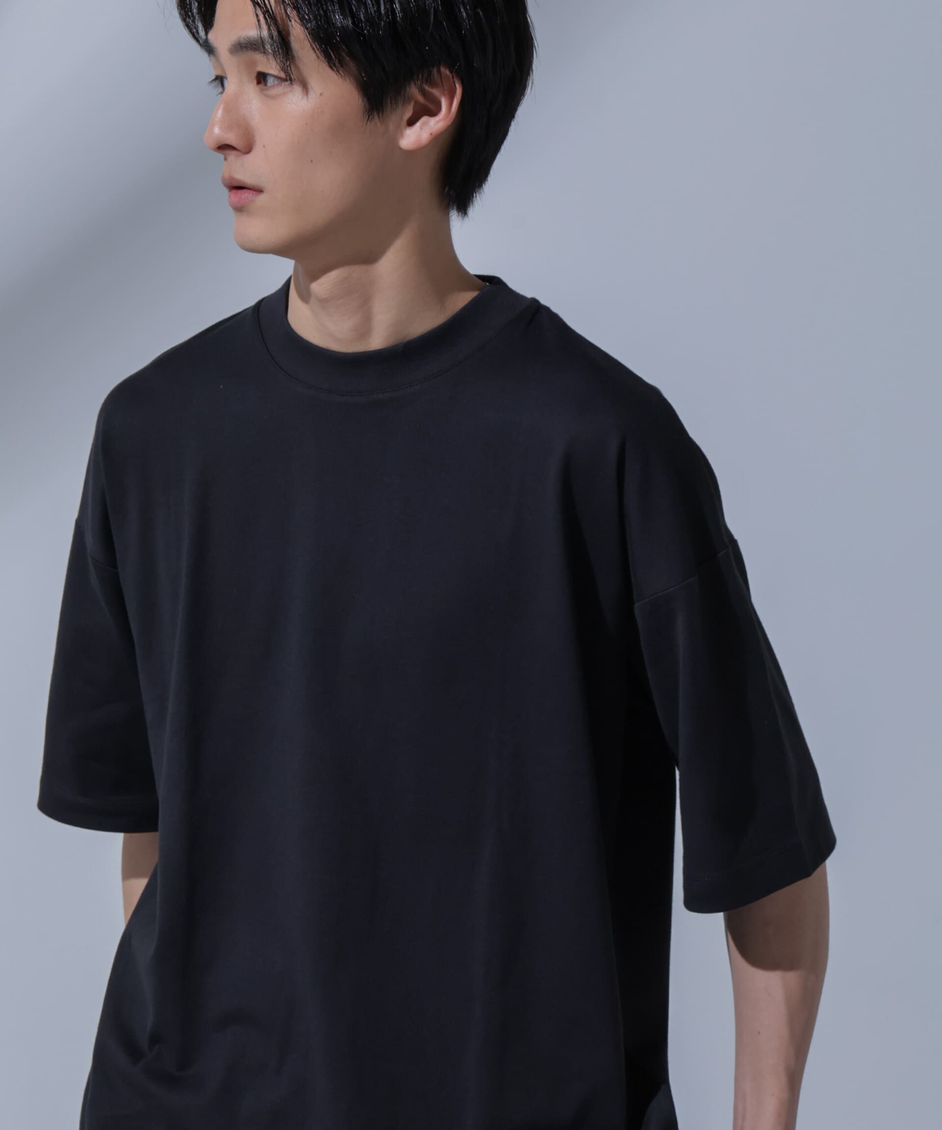 nano･universe「Anti Soaked(R)汗染み防止 クルーネックビッグT」|Tシャツ・カットソー|