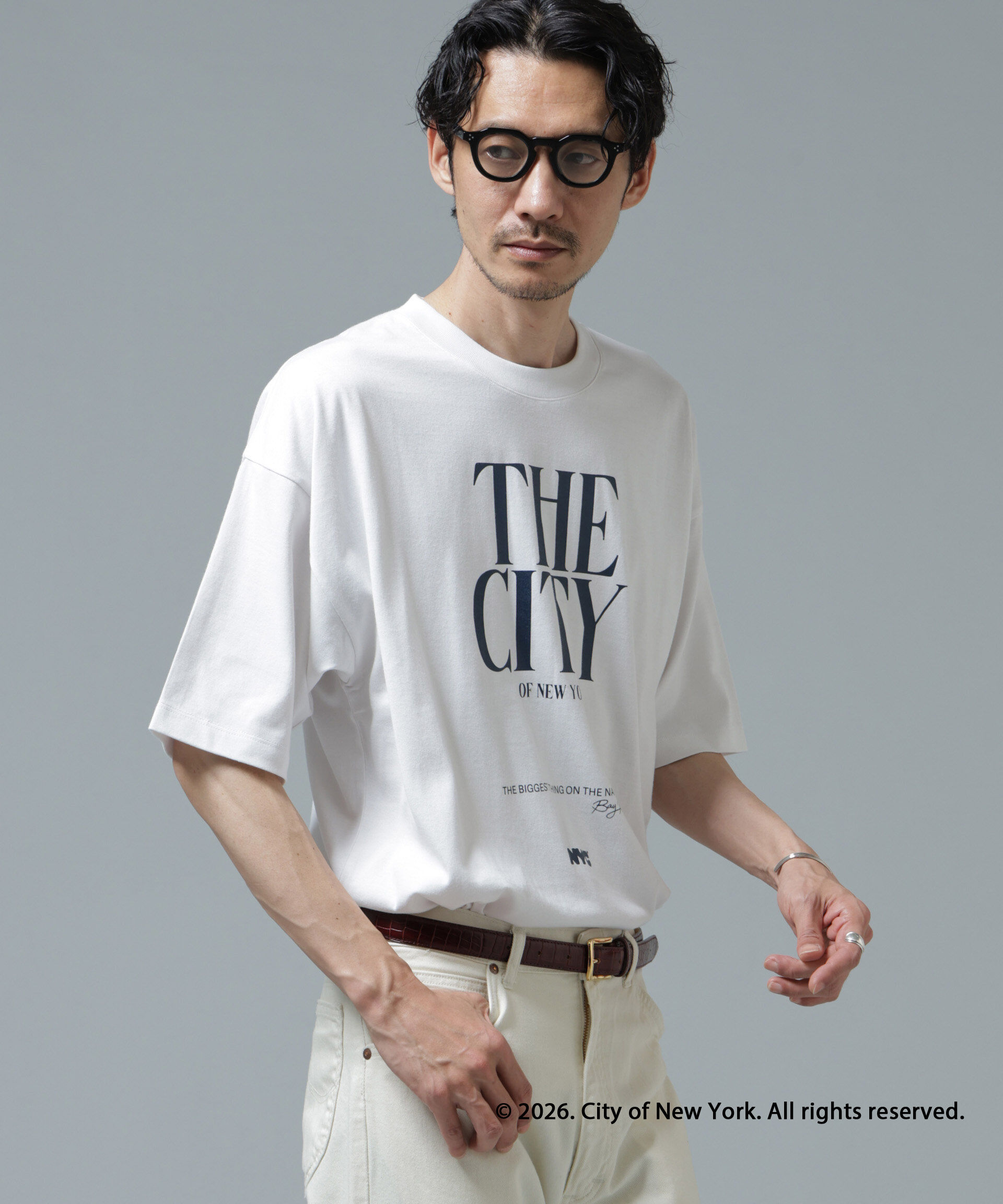 nano･universe「GOOD ROCK SPEED&times;Anti Soaked(R) 汗染み防止 NYC Tシャツ」|Tシャツ・カットソー|