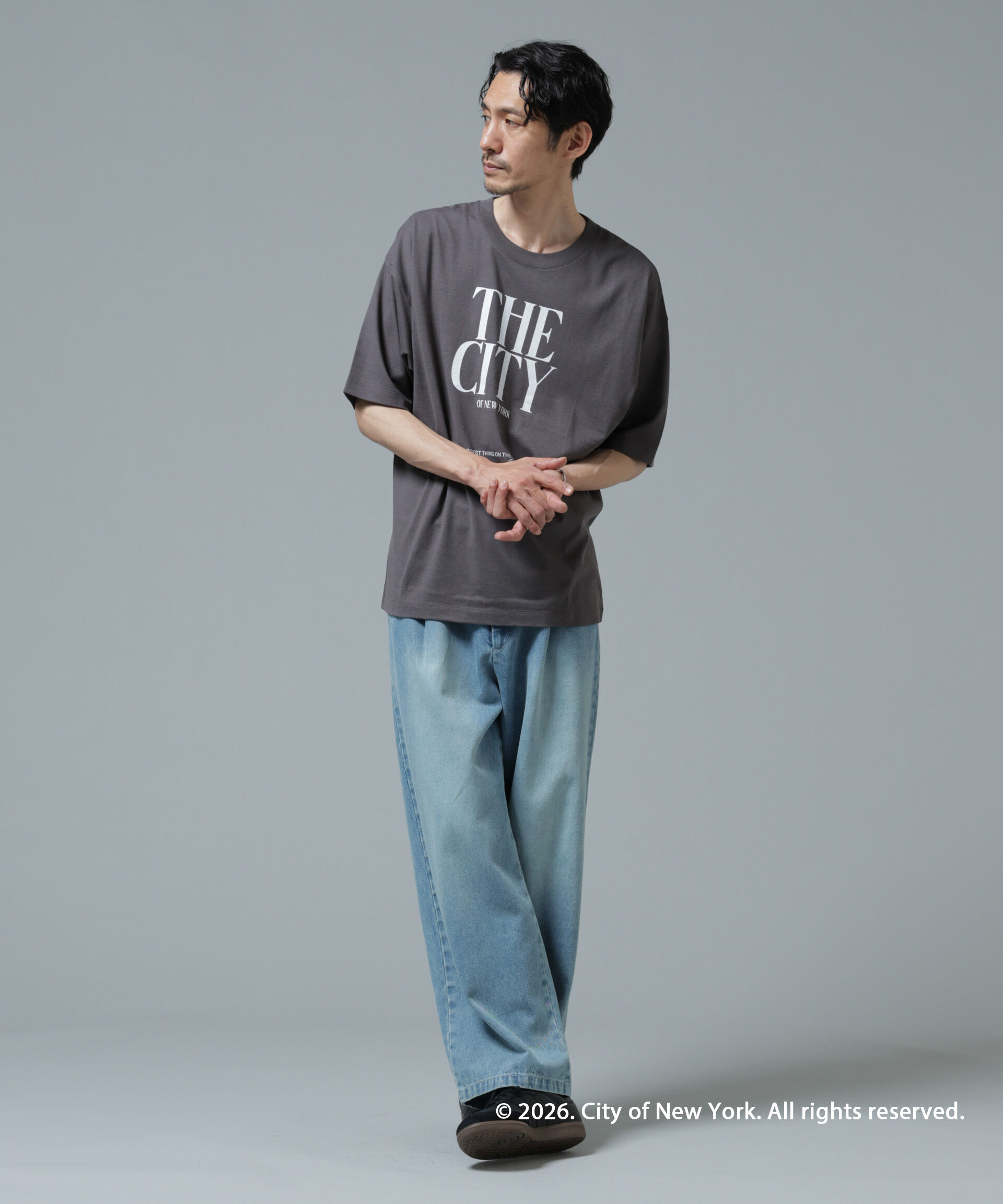 nano･universe「GOOD ROCK SPEED&times;Anti Soaked(R) 汗染み防止 NYC Tシャツ」|Tシャツ・カットソー|