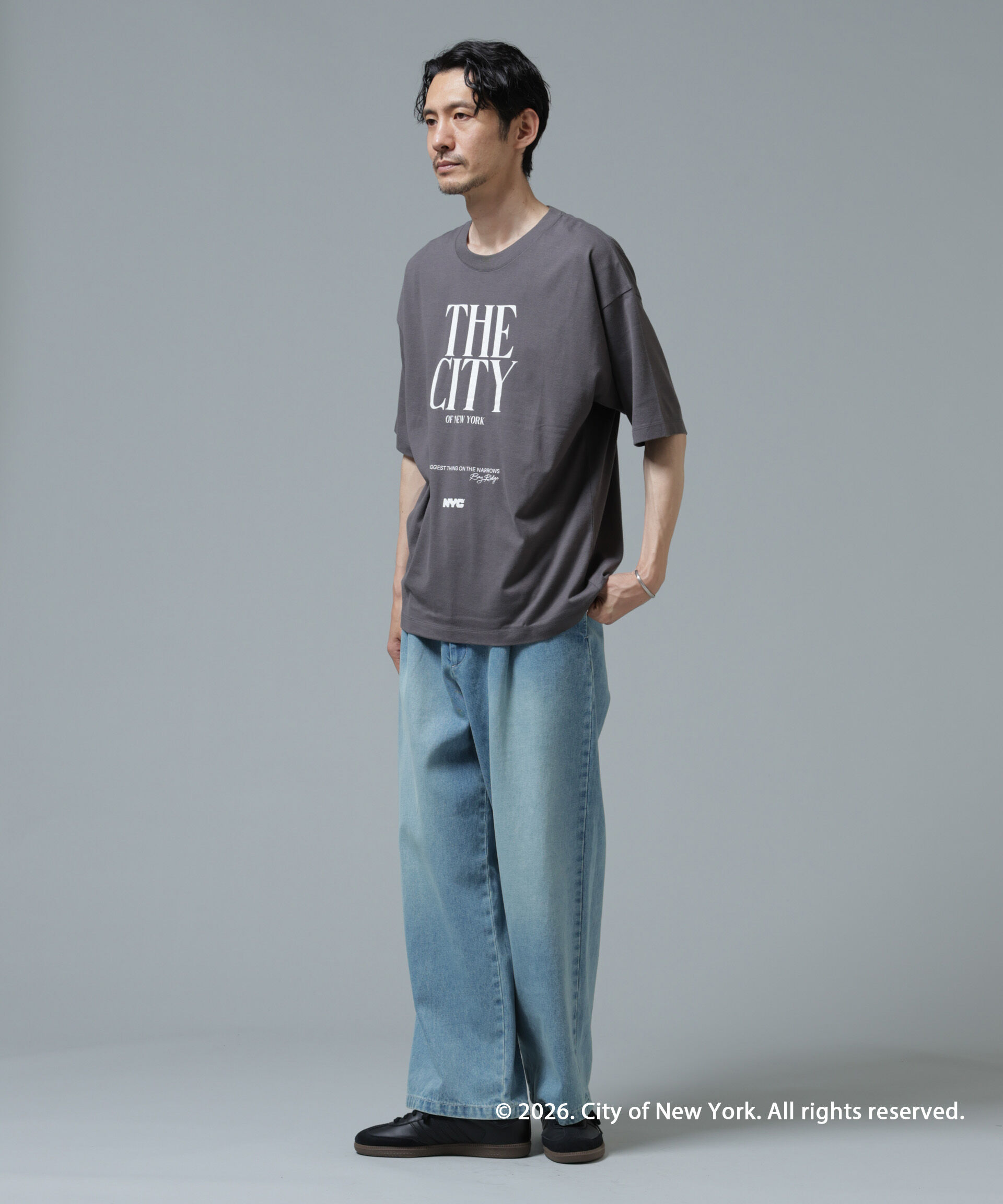 nano･universe「GOOD ROCK SPEED&times;Anti Soaked(R) 汗染み防止 NYC Tシャツ」|Tシャツ・カットソー|