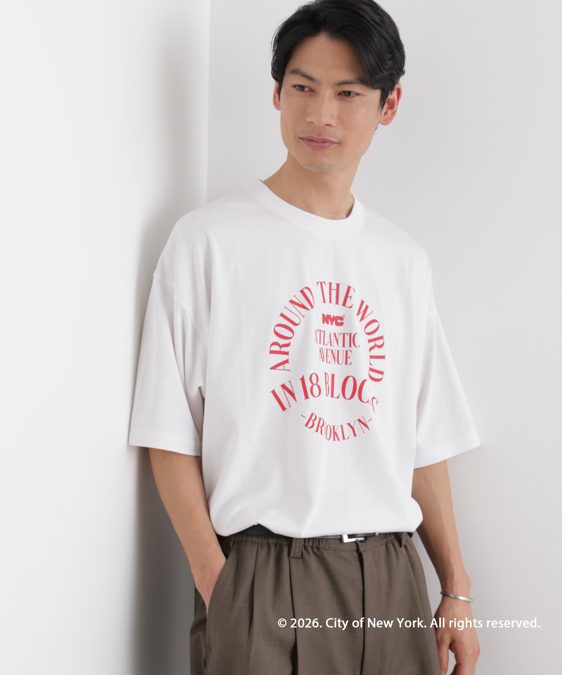 nano･universe「GOOD ROCK SPEED&times;Anti Soaked(R) 汗染み防止 NYC Tシャツ」|Tシャツ・カットソー|パターン32