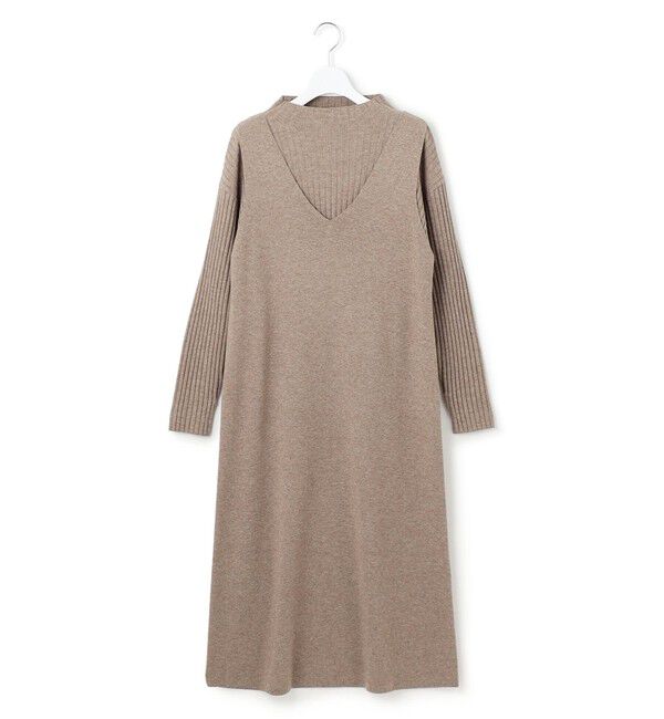 23区「【洗える】レイヤードニットツイン ワンピース」|ワンピース|