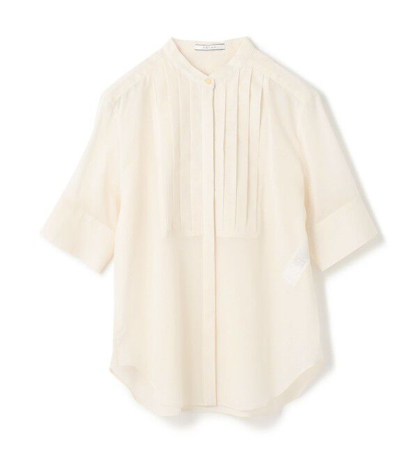 BEIGE,「【洗える】BAC / バンドカラーブラウス」|シャツ・ブラウス|