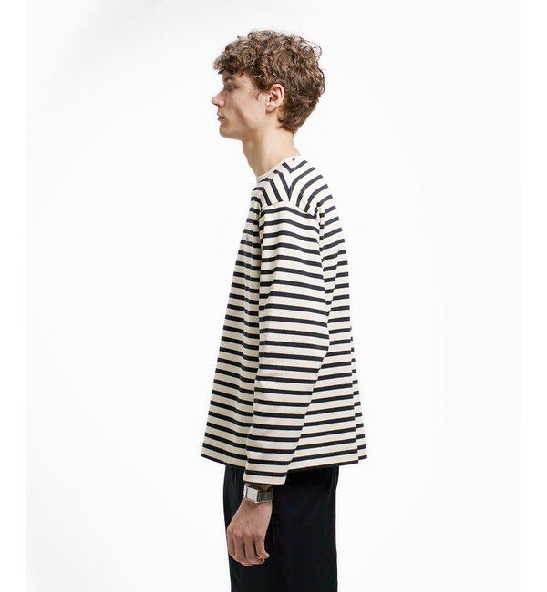 LACOSTE「スクエアネックボーダー長袖Tシャツ」|Tシャツ・カットソー|