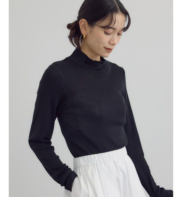 SALON adam et rope'「Hug Silkハイネックプルオーバー」|Tシャツ・カットソー|