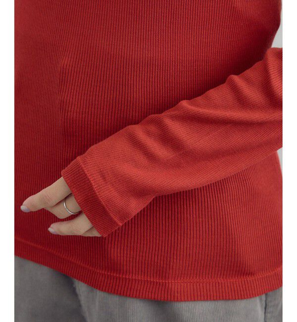SALON adam et rope'「Hug Silkハイネックプルオーバー」|Tシャツ・カットソー|