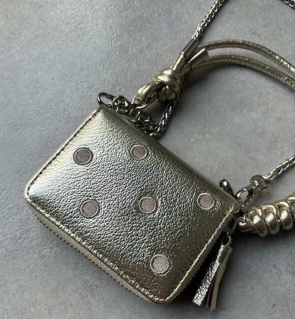  「【WEB限定】ドット刺繍ジャバラチャームウォレットショルダー」|その他|