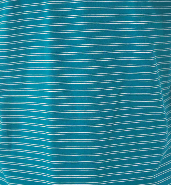 ABAHOUSE「【ノンストレス】COTTON LYCRA 圧着 クルーネック 半袖 ボーダーTシ」|Tシャツ・カットソー|