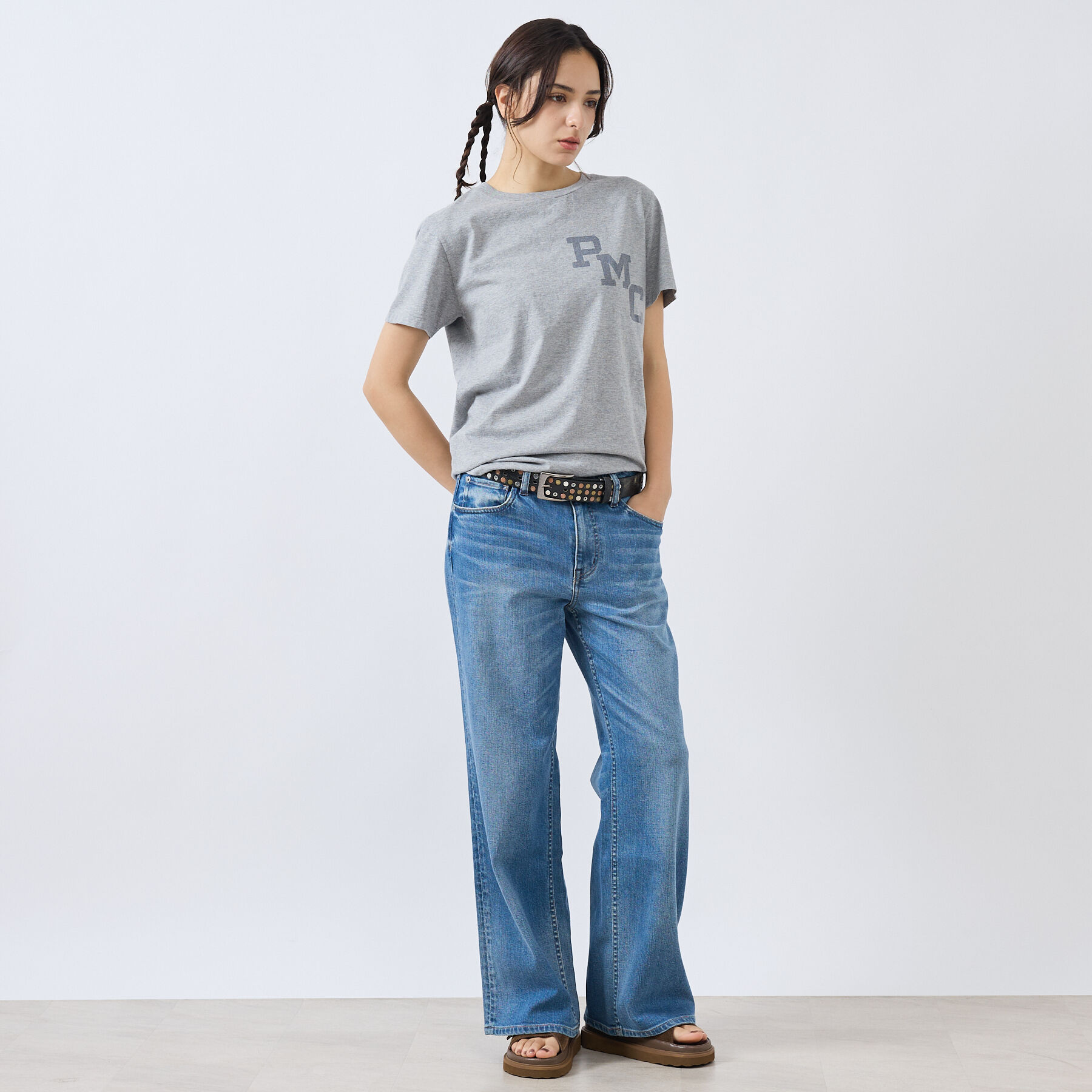 Rouge vif「【REMI RELIEF / レミレリーフ】LW加工T "RMC" / ロゴTシ」|Tシャツ・カットソー|