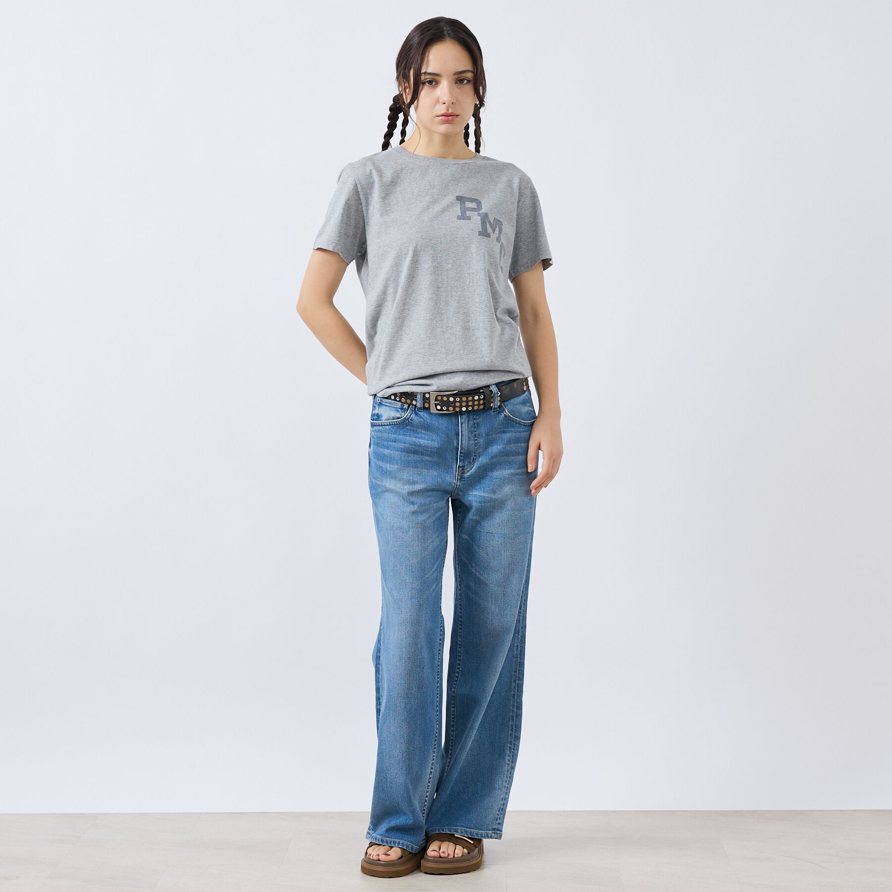 Rouge vif「【REMI RELIEF / レミレリーフ】LW加工T "RMC" / ロゴTシ」|Tシャツ・カットソー|