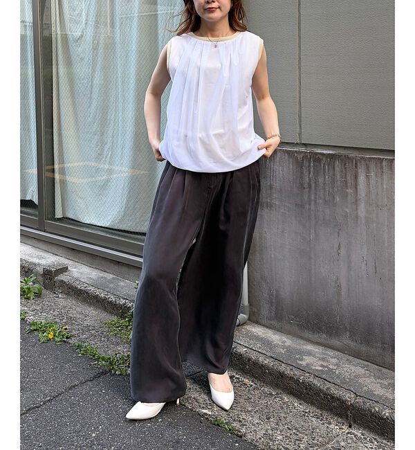 Rouge vif「【一部店舗限定】チュールレイヤードニットトップス」|ニット・セーター|