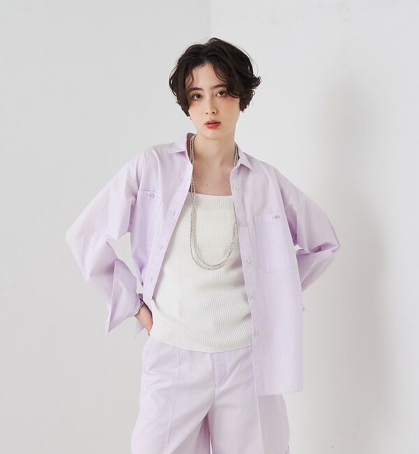 Rouge vif「【セットアップ対応】コットン胸ポケット付きシャツ」|シャツ・ブラウス|