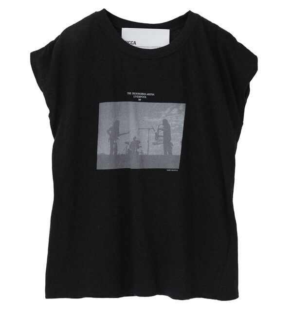 Liesse「【TICCA/ティッカ】Radio velvetフレンチTシャツ（TBFS-485 ）」|Tシャツ・カットソー|チャコールグレー