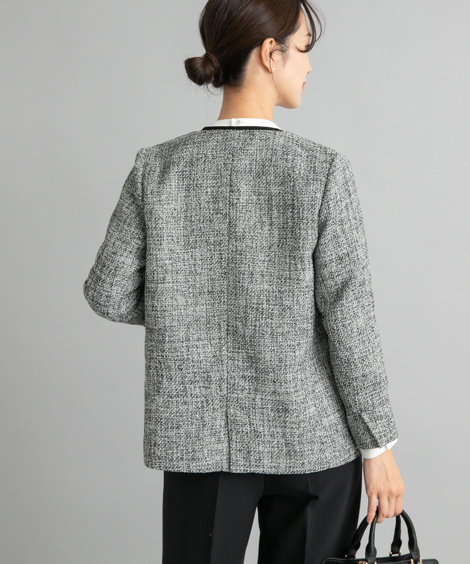 URBAN RESEARCH DOORS「ツィードVネックロングジャケット」|その他|