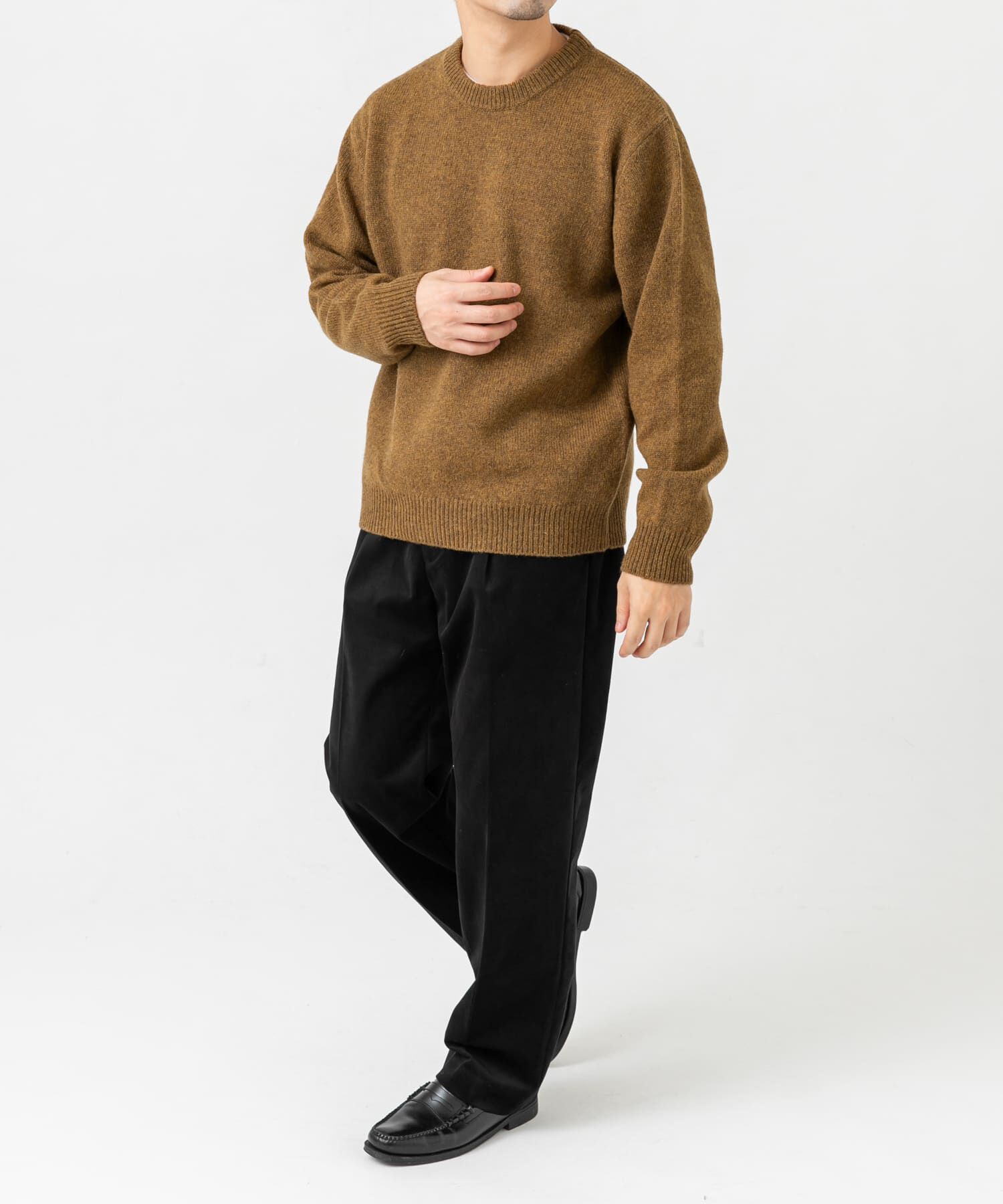 URBAN RESEARCH ROSSO「『XLサイズあり』シェットランドウールクルーネックニット」|ニット・セーター|