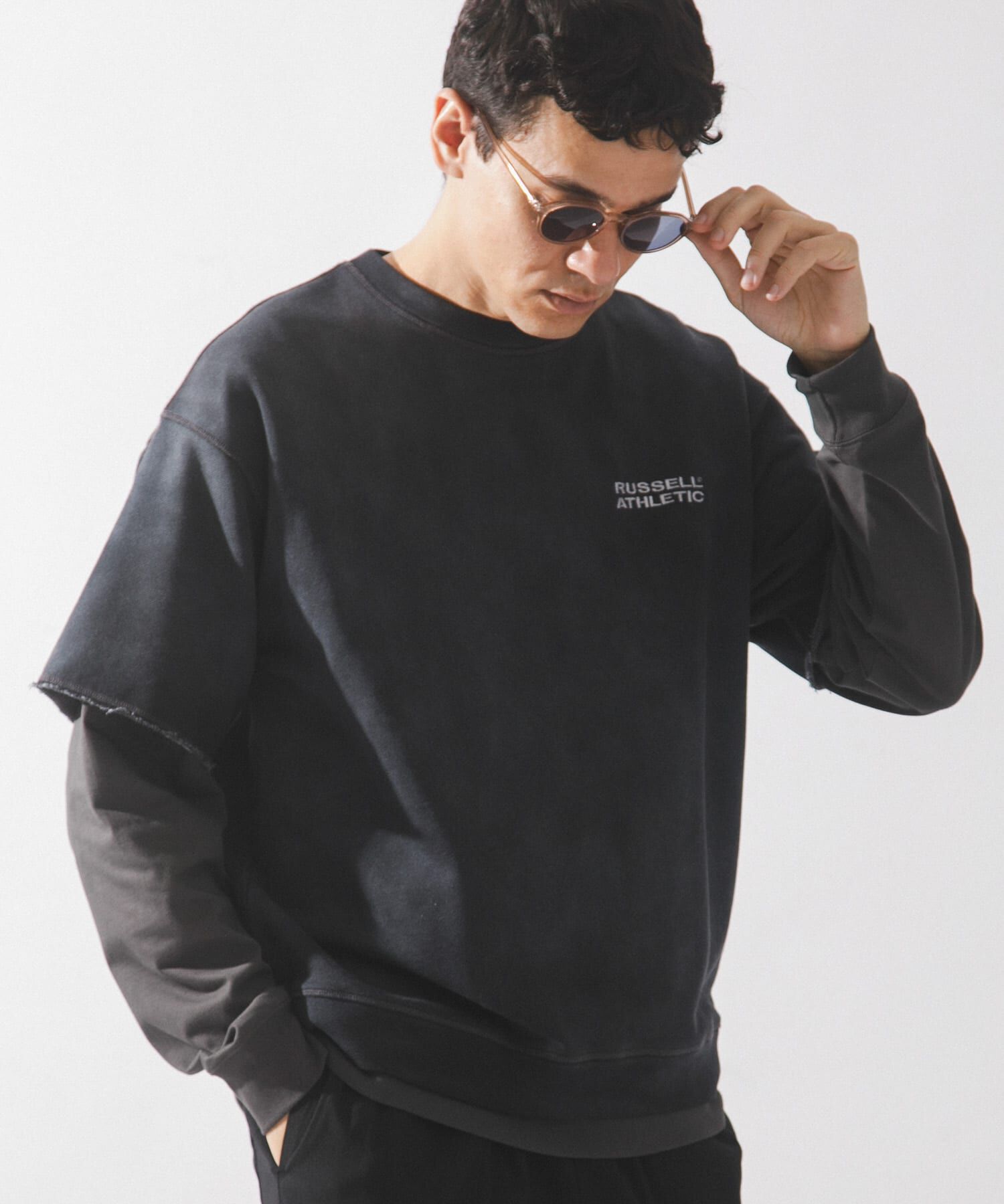 Sonny Label 「『別注』RUSSELL ATHLETIC&times;SonnyLabel　ショートスリーブスウェットTシャツ」|Tシャツ・カットソー|