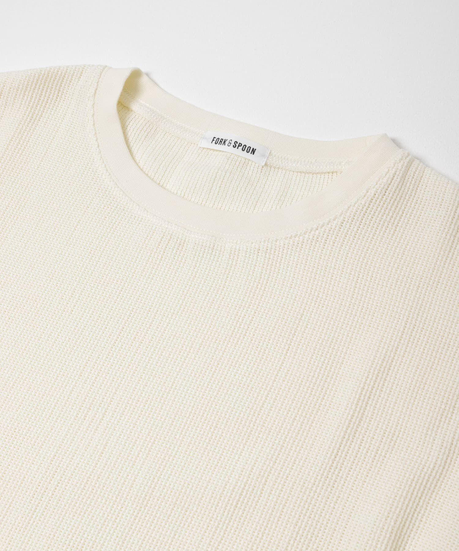 URBAN RESEARCH DOORS「FORK&SPOON　メッシュロングスリーブプルオーバー」|Tシャツ・カットソー|