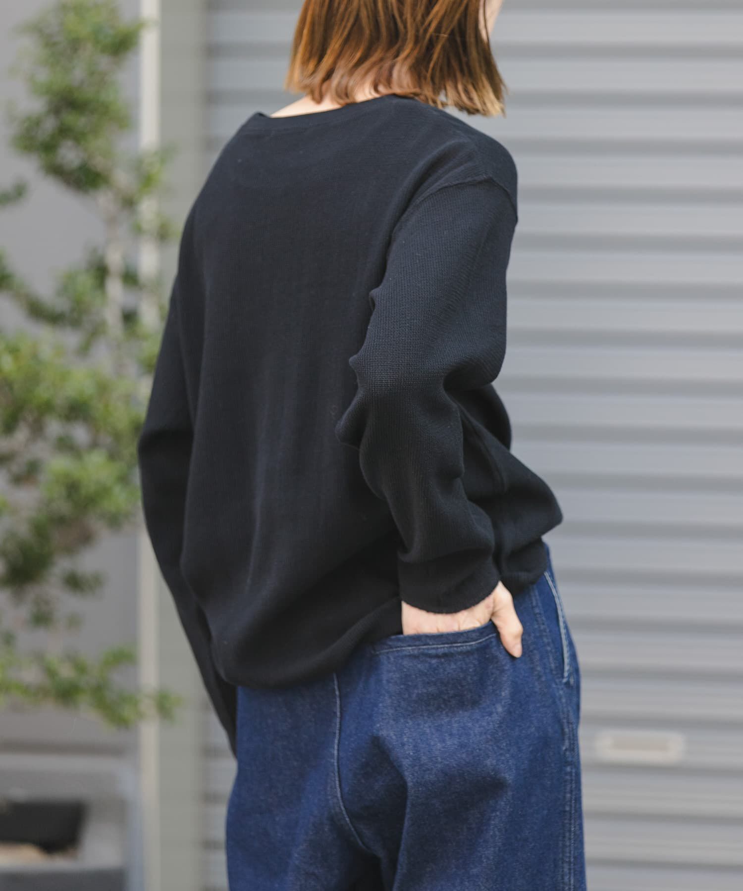 URBAN RESEARCH DOORS「FORK&SPOON　メッシュロングスリーブプルオーバー」|Tシャツ・カットソー|