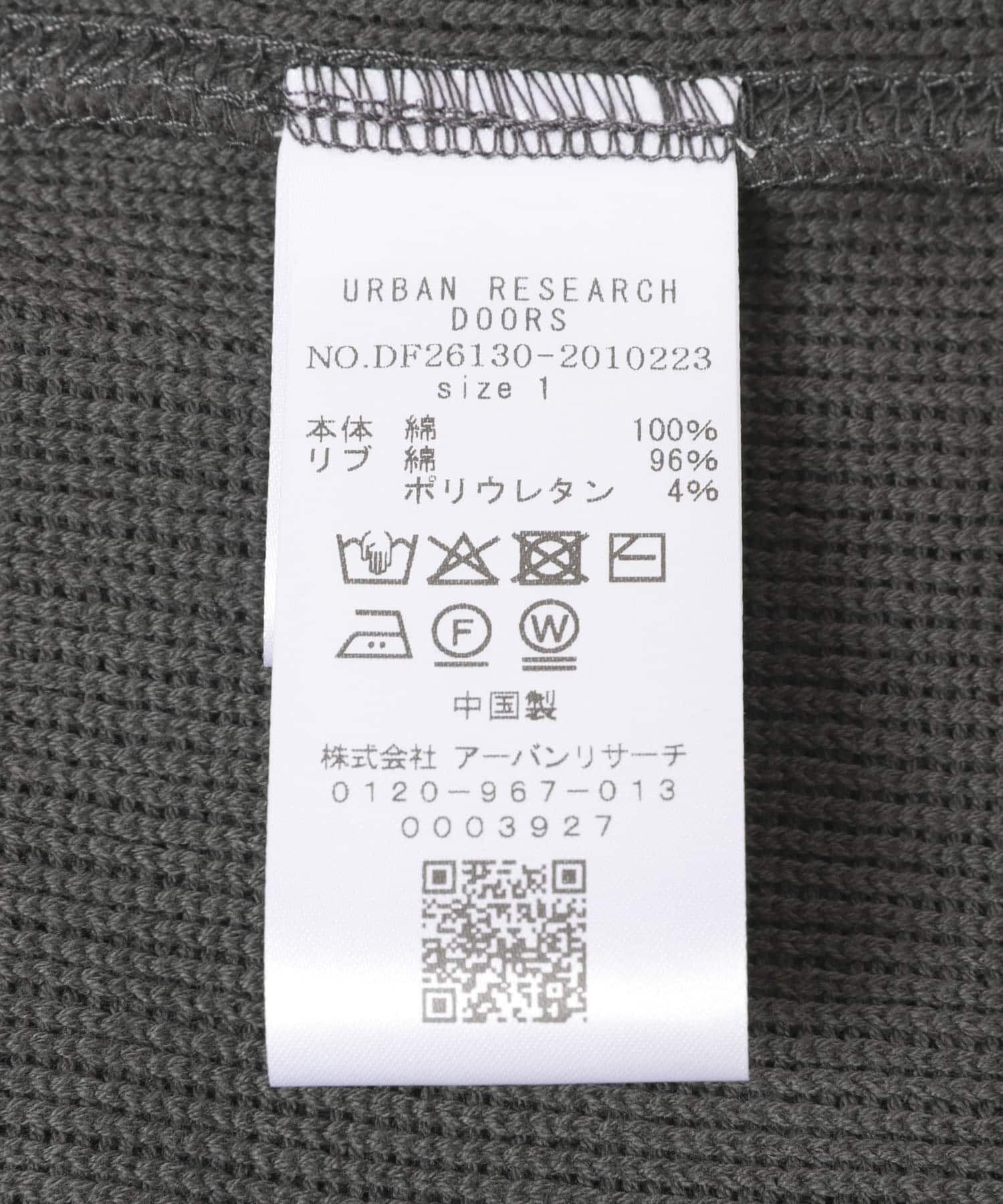 URBAN RESEARCH DOORS「FORK&SPOON　メッシュロングスリーブプルオーバー」|Tシャツ・カットソー|