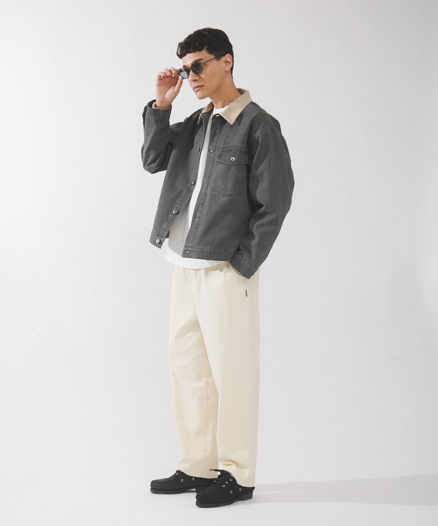 Sonny Label 「ウォッシュドツイル襟切替ジャケット」|ブルゾン・スタジャン|