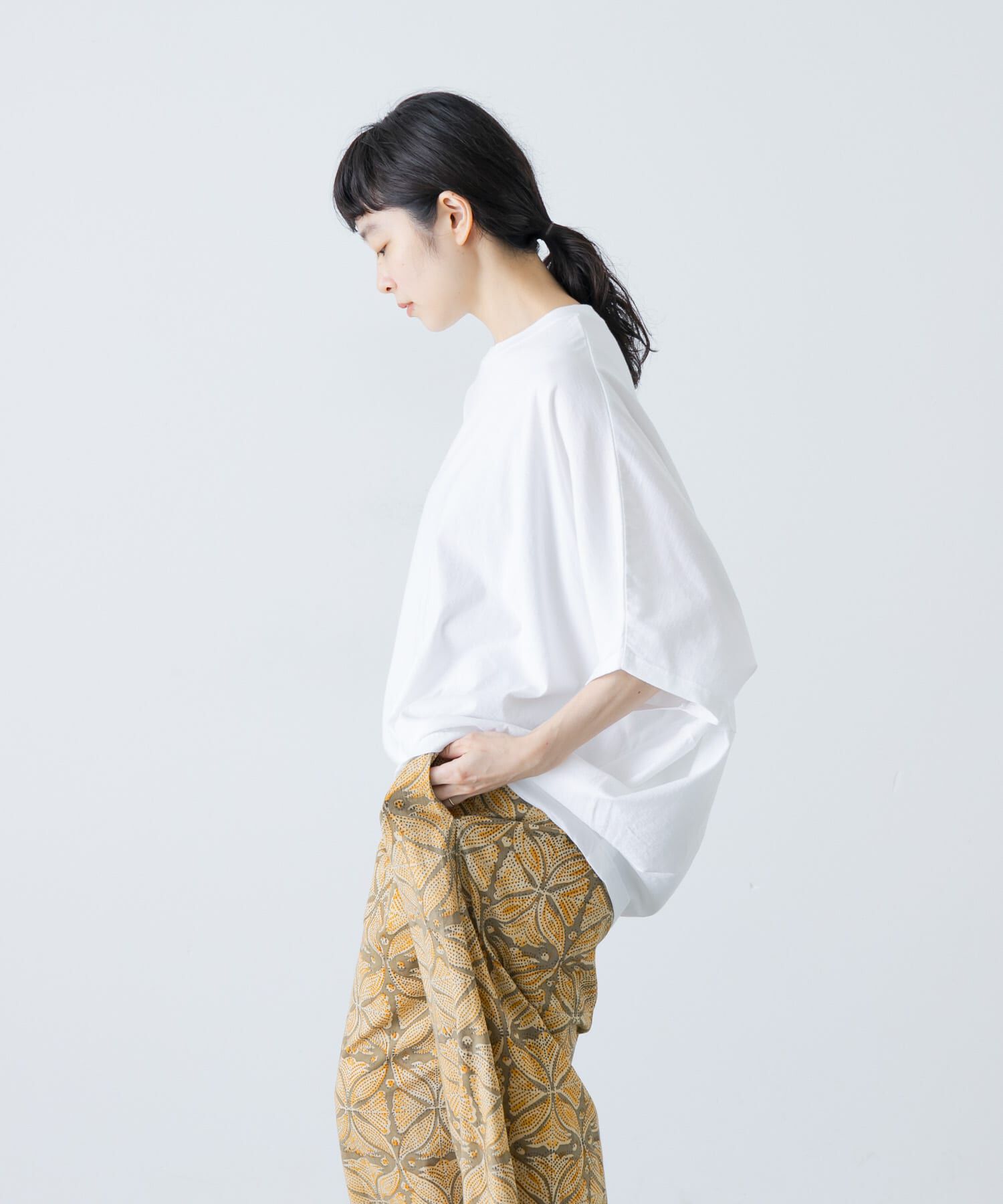 かぐれ「ワイドコクーンドルマンカットソー」|Tシャツ・カットソー|