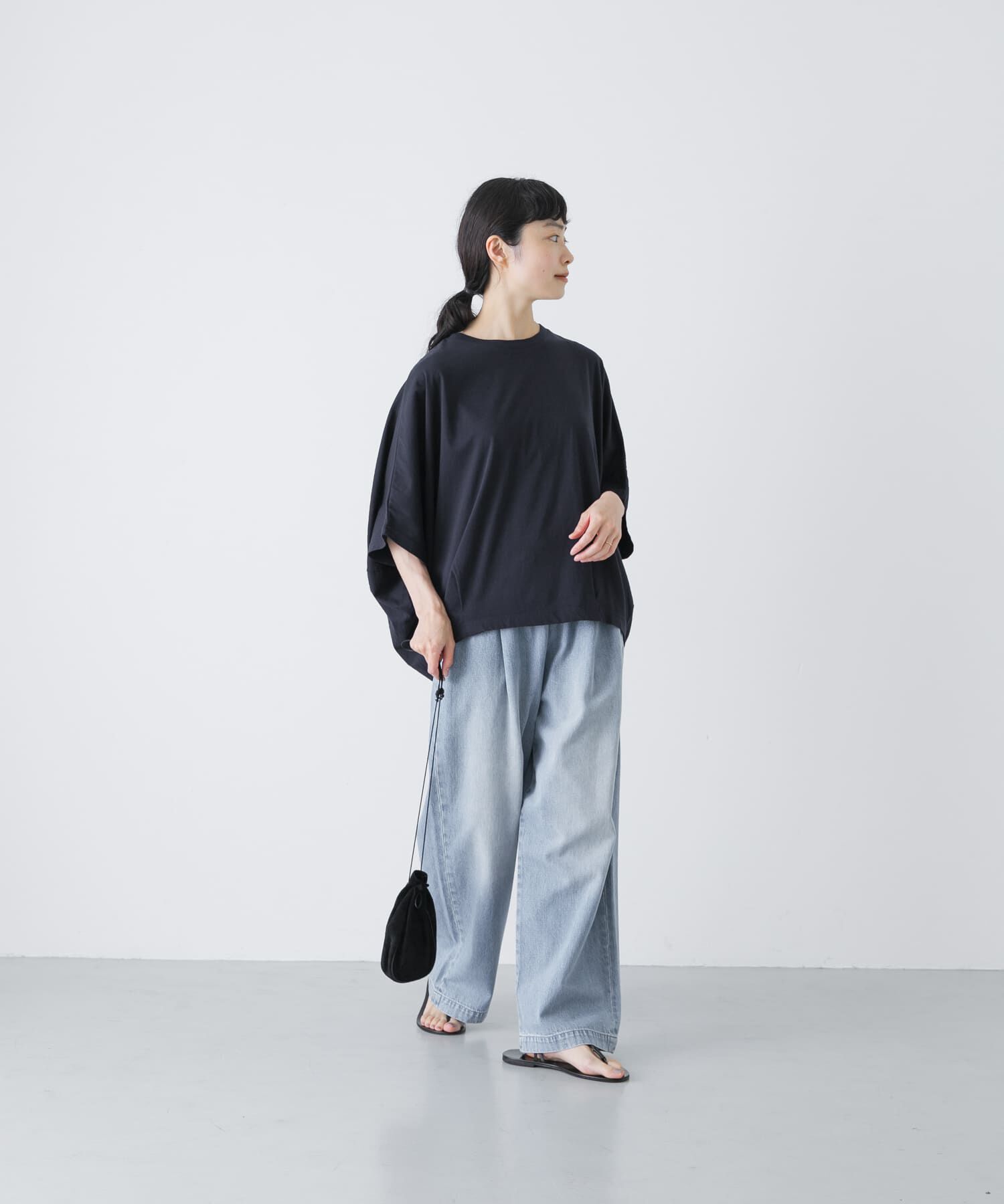 かぐれ「ワイドコクーンドルマンカットソー」|Tシャツ・カットソー|