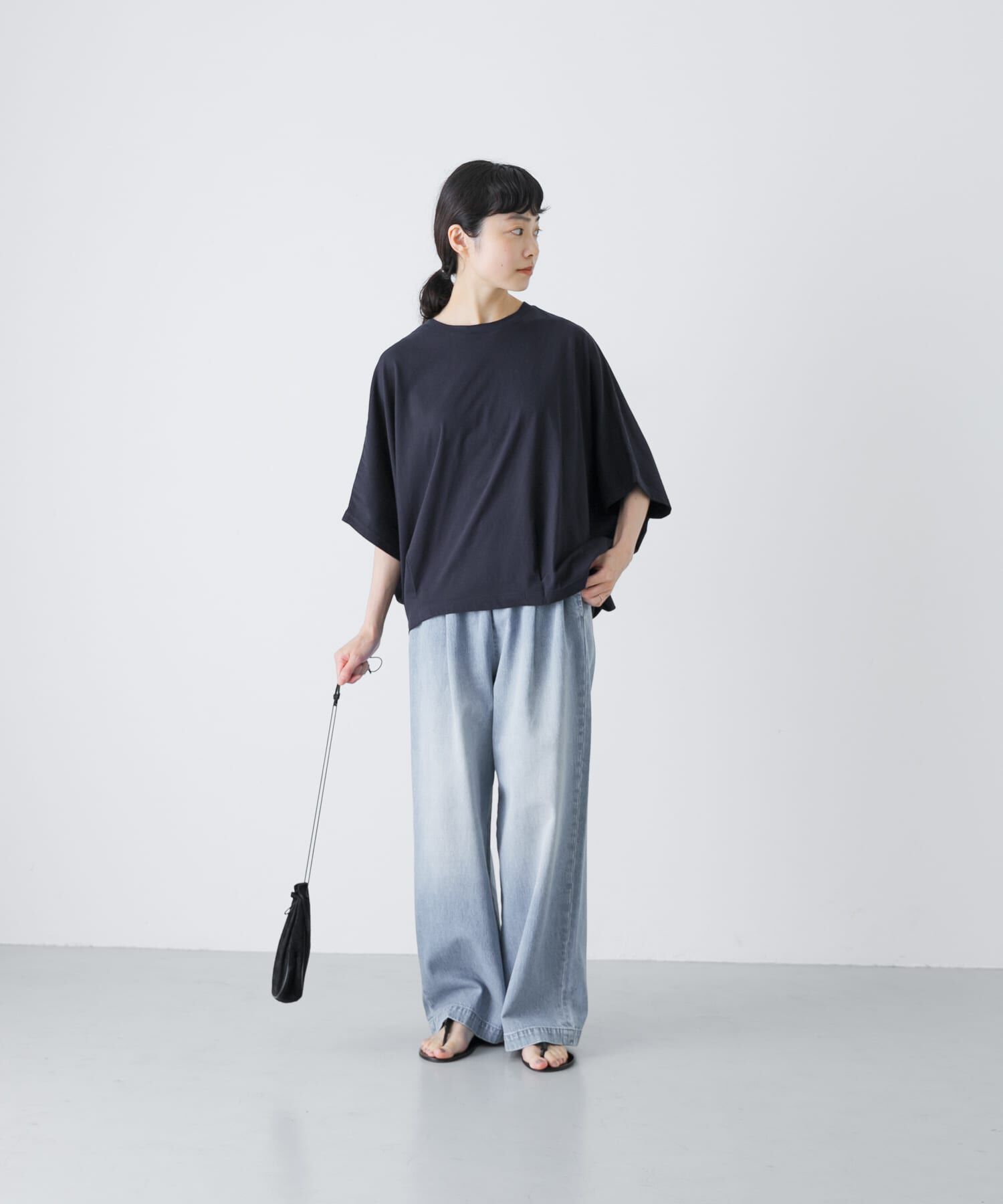かぐれ「ワイドコクーンドルマンカットソー」|Tシャツ・カットソー|