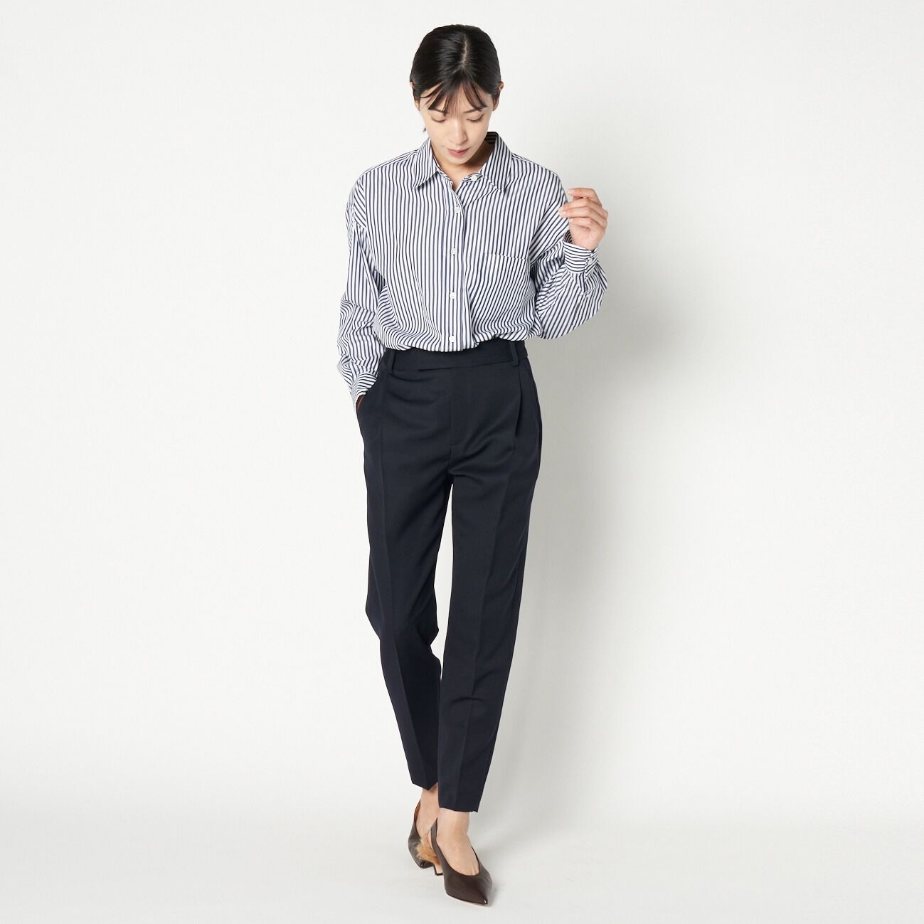 HELIOPOLE「HELIOPOLE the Editor PT(GABARDINE WOOL)」|チノ|