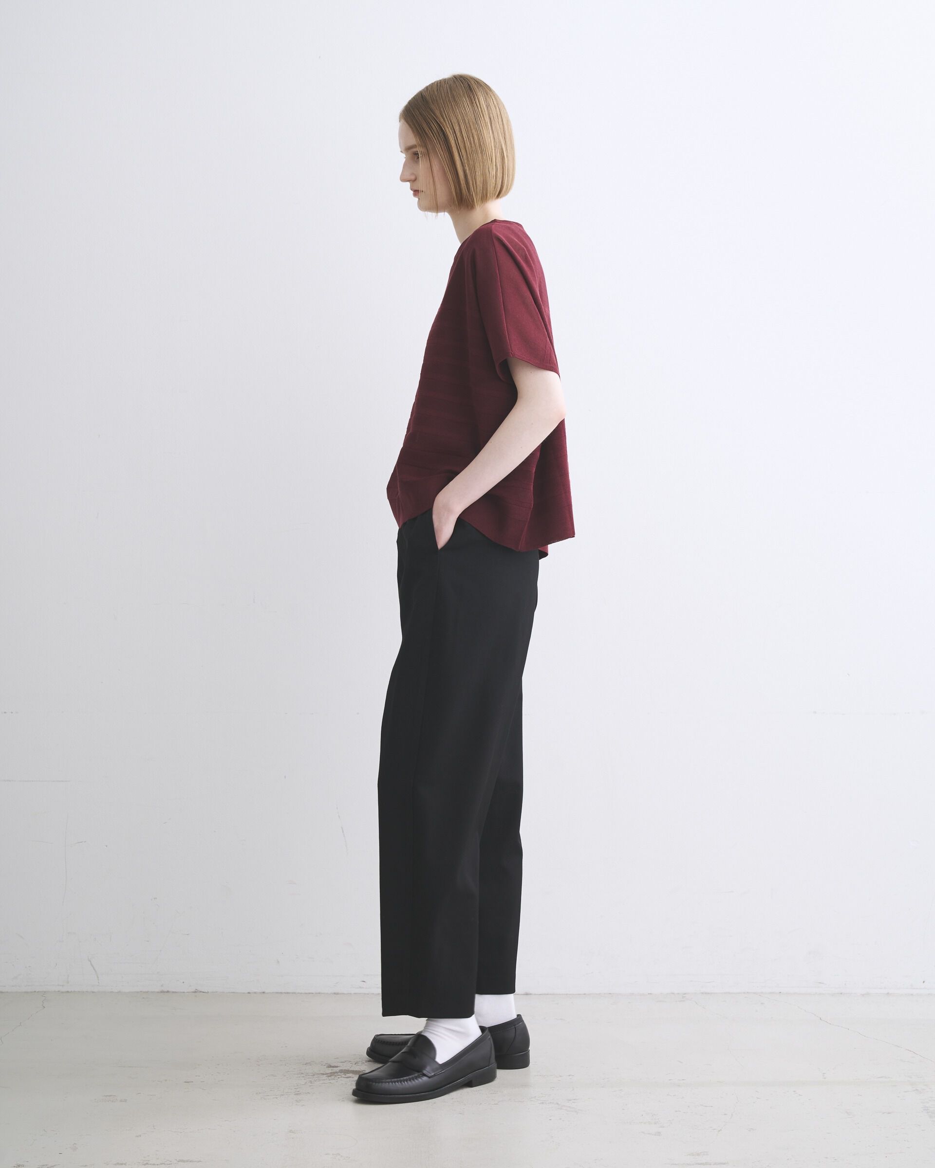 Traditional Weatherwear「LYNE KNIT SHEER NO SLEEVE」|ニット・セーター|
