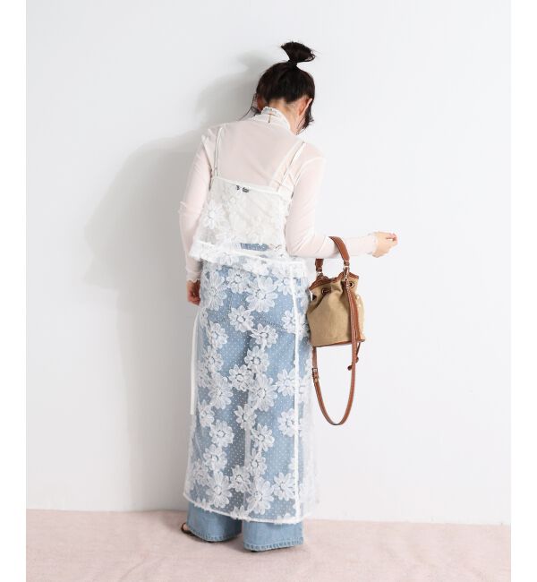  「TORRAZZO DONNAフローラルレースラップスカート」|スカート|