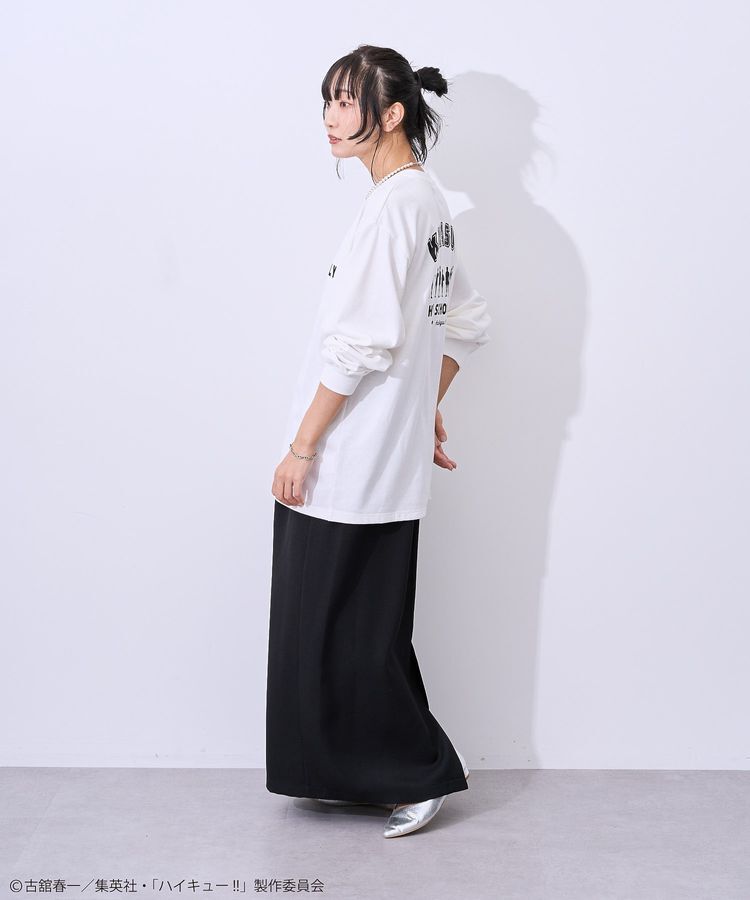 Green Parks「ハイキュー!! モノクロプリント烏野長袖Tシャツ」|Tシャツ・カットソー|