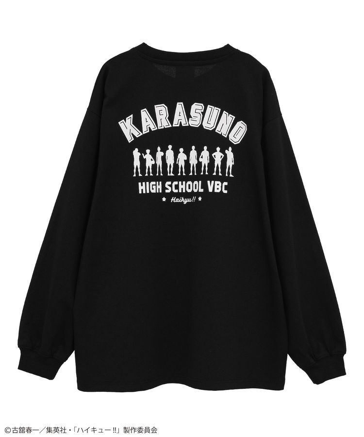 Green Parks「ハイキュー!! モノクロプリント烏野長袖Tシャツ」|Tシャツ・カットソー|