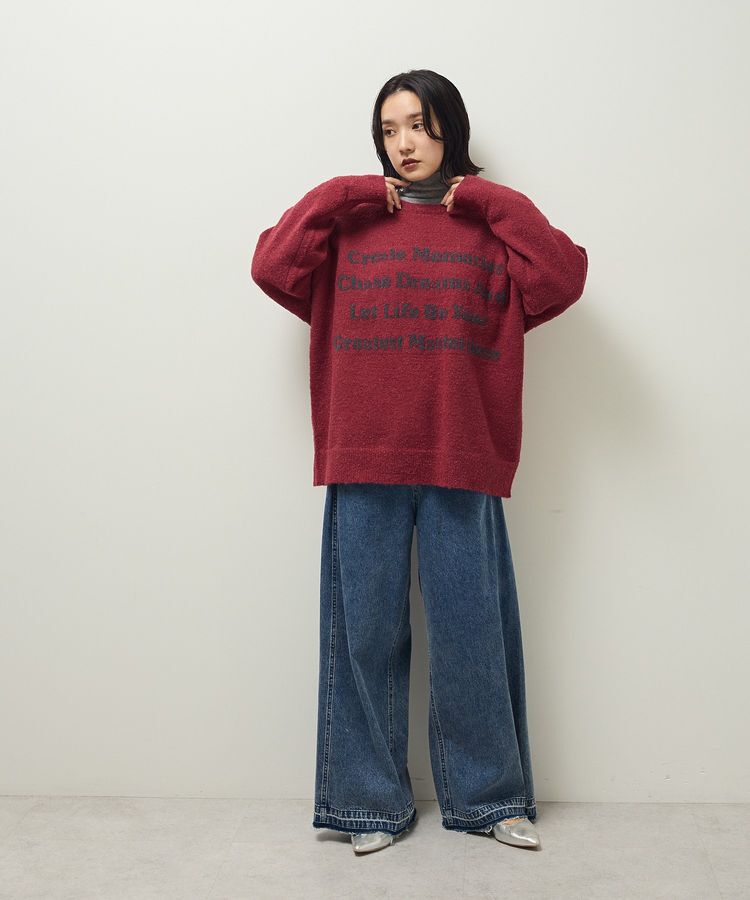 Green Parks「ブークレロゴニットチュニック」|チュニック|