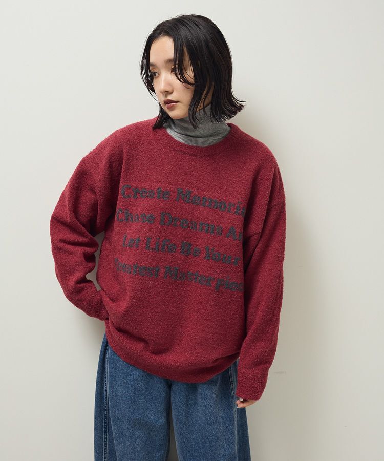 Green Parks「ブークレロゴニットチュニック」|チュニック|