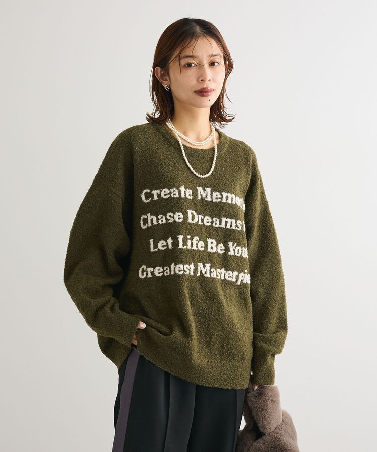Green Parks「ブークレロゴニットチュニック」|チュニック|