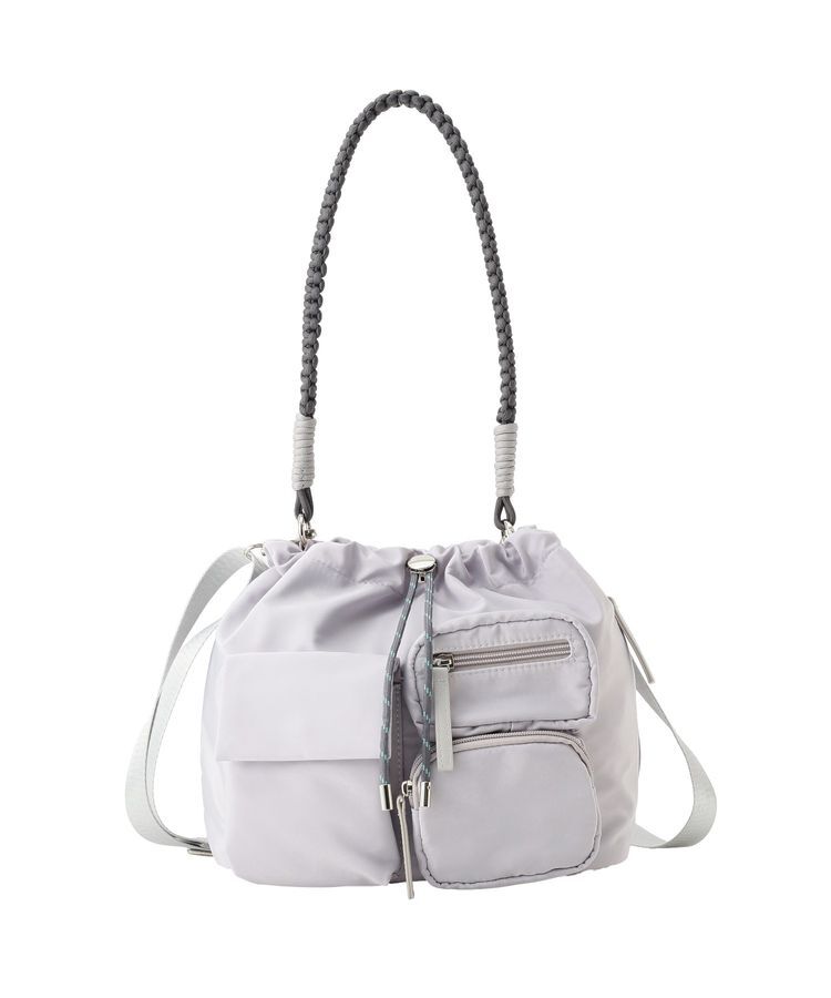 Green Parks「【10ポケBag】収納アドバイザー監修ショルダーバッグ」|ショルダー・メッセンジャー|Light Gray