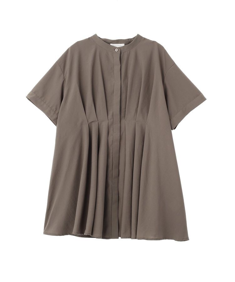 Green Parks「【WEB限定】ウエストタックシャツチュニックⅢ」|シャツ・ブラウス|Charcoal Gray