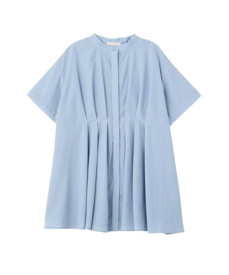 Green Parks「【WEB限定】ウエストタックシャツチュニックⅢ」|シャツ・ブラウス|Light Blue