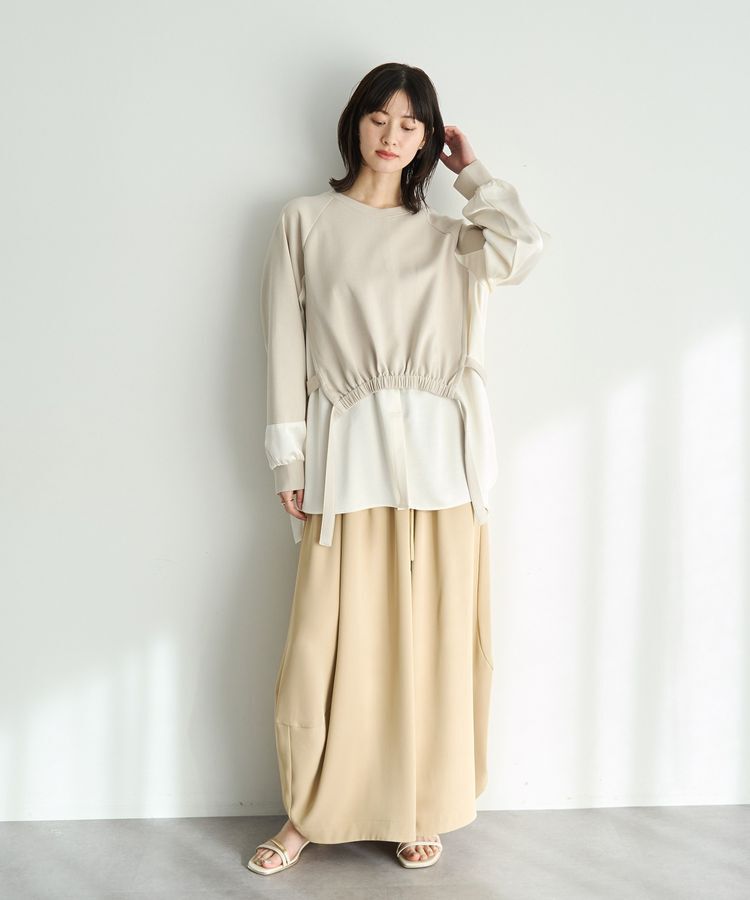 Editt by YECCA VECCA「シャツレイヤードデザインプルオーバー」|Tシャツ・カットソー|